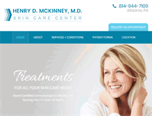 Tablet Screenshot of mckinneyskincare.com